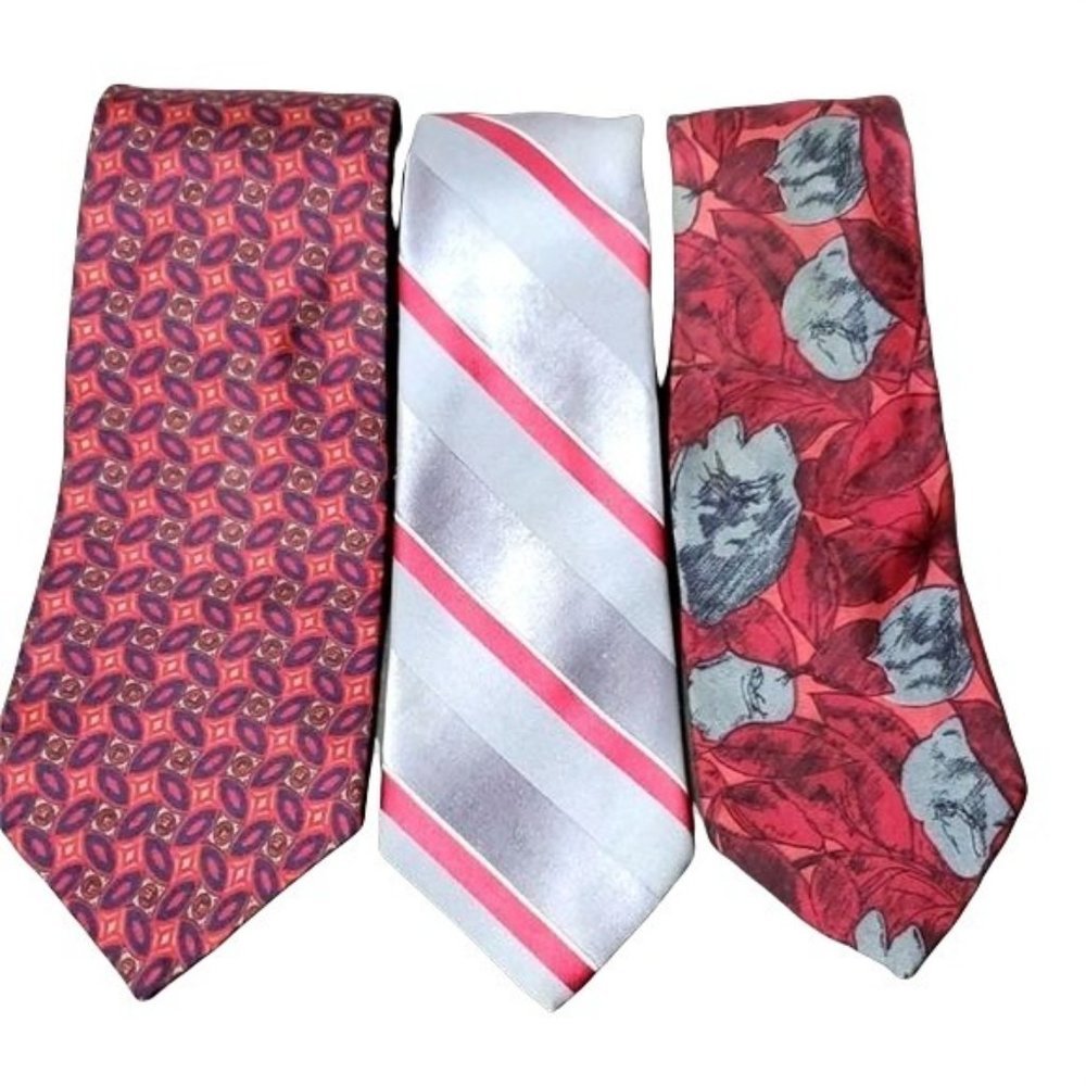 TIE BUNDLE 3PC RED & GREY